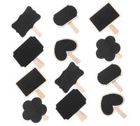 HOMSFOU 30 Pezzi Clip Mini Lavagne con Clip per Messaggi Lavagnette Decorative Multifunzionali Resistenti e per Organizzazione e Decorazioni