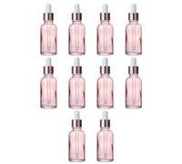 HOMSFOU 30 Pezzi Flaconi Contagocce in Vetro 30ml Rosa Pesca per Oli Essenziali Bottiglie da Viaggio Riutilizzabili Dosatore Antigoccia per Cosmetici Fai da Te