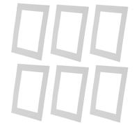 HOMSFOU 30 Pezzi Passepartout Bianco, Cartoncino per Foto e Opere | Cartone Semplice e Versatile, Pronto per Decorazioni Fai da Te, per Ritratti di Famiglia e Campioni
