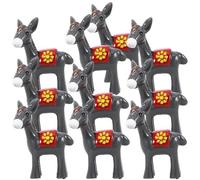 HOMSFOU 30 pezzi piccolo asino del micro paesaggio mini asino in resina mini ornamento mostro Hunter figura terrario fai da te figure di vasi di fiori giocattoli animali in miniatura
