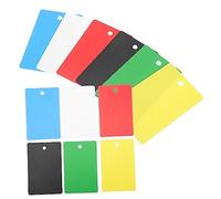 HOMSFOU 30 Pezzi Portatori Tesserini Id PVC Colorati per Ospedali Distintivi Riconoscibili per Medici Infermieri e Studenti con Colori Differenti Bianco Nero