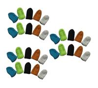 HOMSFOU 30 Pz copridita antisudore copertura per le dita per servire il cibo punta foderata in tessuto accessori copertura del dito touch dello schermo manica pollice antiscivolo tocco