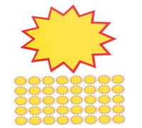 HOMSFOU 300 Pezzi Cartellini Stella Vuoti per Negozi Etichette Stampabili per e Carta Resistente e Facile Scrivere Formato per Esposizioni Attraenti