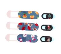 HOMSFOU 30pezzi Copertura Webcam Privacy Natale Protezione Per Laptop e Tablet Design Festivo Con Adesivo Facile Da Applicare Protezione Anti-peeping Per Sicurezza Online