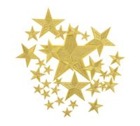 HOMSFOU 32 pezzi Toppe Termoadesive Ricamate Forma di Stella da Applicazioni Cartoon per Zaini Cappelli e Giacche Facili da Applicare senza Cuciture