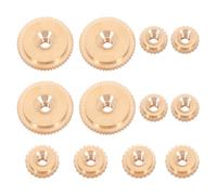 HOMSFOU 36 Pezzi Dadi di Fissaggio per Orologio al Quarzo in Ottone, Accessori per Meccanismi di Orologeria da Parete, Kit di Ricambio per Riparazione Orologi Antichi e Moderni,