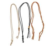 HOMSFOU 3pezzi Cordino per Collana Regolabile Pietre Vuote Gabbia Intrecciata Rete per Pendenti Cristallo o Pietra Cristalli Accessorio per Gioielli Cristallo