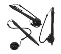 HOMSFOU 3pezzi Penna con Punta Rigida e Corda Molla Stilo Touchscreen Resistivo per Disegno e Scrittura Adatto Tablet e Telefoni Design Multifunzionale e Anti-smarrimento