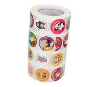 HOMSFOU 4 Adesivi Animali Reward Sticker per Insegnanti Etichette Colorate per Ricompense Scolastiche Motivazionali Facili Staccare per Comportamento e Auto Confidenza