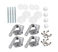 HOMSFOU 4 Pezzi Kit Cerniere per Sedile Wc in Ricambio Resistente e Facile da Installare per Copriwater Supporto Stabile e Fissaggio Sicuro per Sedili da Bagno