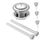 HOMSFOU 4 Pezzi Pulsante Doppio Scarico Wc Pulsante Ovalato per Serbatoio Acqua Resistente e Facile Installazione per Riparazione e Risparmio Idrico Bagno