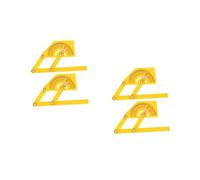 HOMSFOU 4 pezzi Righello Angolare per Falegnameria Goniometro Professionale per Misurazioni Precise Strumento Versatile per Ingegneria e Disegno Architettonico