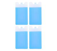 HOMSFOU 4 Pezzi Scatola per Cristalli di Ghiaccio Riutilizzabile 400ml Blu | Plastica ad Alta Densità, Uso per Ufficio e Spedizione, Raffreddamento Rapido, Leggero e Facile