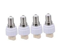 HOMSFOU 4 Pz Portalampada Da E14 a G9 Adattatore Per Lampadina Portalampada in Porcellana Lampadina E14 Base Della Lampadina Adattatore Luce Led Bianca