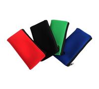 HOMSFOU 4 sacchetti multiuso per matite, resistenti, con cerniera, per articoli di cancelleria, per scuola e ufficio