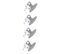 HOMSFOU 4 Set Accessori per lavatrice a carica frontale maniglia della lavatrice rondella ferma porta parà Maniglia porta lavatrice Serratura porta lavatrice asciugatrice Metallo Silver