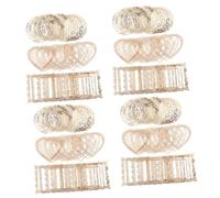 HOMSFOU 4 Set Carta della A Bordo in Pizzo Carta Artigianale Strutturata Scrapbooking d'Epoca Modello Forniture per Diari d'Epoca Forniture di Scrapbooking 30 Pezzi*4