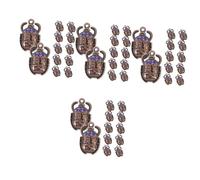 HOMSFOU 4 Set Ciondolo Antique Beetle Charms Antico Fascino Dello Scarafaggio Auto Charms Gioielli Making Gioielli Che Fanno Il Fascino Dello Lega Blu 20 Pezzi*4