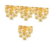 HOMSFOU 4 Set Connettore Accessorio Ciondolo Perlina Fabbricazione Placcato Fascino Ciondoli Per Fai Da Te Connettore Di Forma Semplice Ciondoli Per Bracciale Lega Golden 20 Pezzi*4