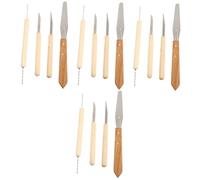 HOMSFOU 4 Set di Utensili per Scultura Utensili per Ceramica Utensili per Decorazione Intaglio Taglio Scultura Rifinitura Argilla Forniture per Ceramica Lame Hey Cutters