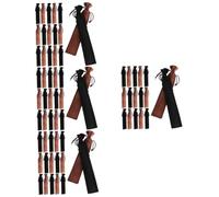 HOMSFOU 4 Set Per Borsa A Matita Penna Buste Marsupio Con Sacchi Separare Fontana Stringa Marrone Favore Astuccio Portapenne Singolo Copri Penne Borse Per Penne 20 Pezzi * 4