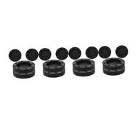 HOMSFOU 4 Set Poggiapiedi Antiscivolo E Antiurto Lavatrice Macchina Lavasciuga Cucina Ventilazione Salviette Per Pavimenti Portatile Tergicristallo Aria Tpe Colla Morbida Black 4 Pezzi*4