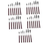 HOMSFOU 4 Set Raschietto Per Pittura Raschietti Per Vernice Raschiatore Con Tavolozza A Spatola Utensili Parete Mescolando Arte Raschiatori Miscelazione Acciaio Inossidabile 7 Pezzi*4