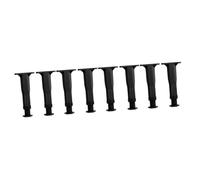 HOMSFOU 4 Set Sotto Il Supporto Del Materasso Gamba Giroletto Matrimoniale Gambe Del Letto Gambe Dei Mobili Sostituzione Ascensori Del Giroletto Black 2 Pezzi*4