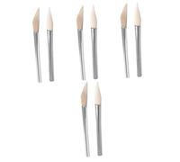 HOMSFOU 4 Set Utensile per Lucidatura A Coltello in Agata Brunitoi per Gioielli Brunitoio in Agata Acciaio Inossidabile 2 Pezzi * 4