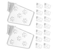 HOMSFOU 40 divisori regolabili in plastica per frigorifero, organizer da appendere per la separazione dello spazio della porta del frigorifero, per la gestione della dispensa della cucina