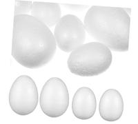 HOMSFOU 40 Pezzi Uova Schiuma Artigianali per Decorazioni e Halloween Uova Vuote per Pittura e Creazione Leggere e Sicure per Gli Usi Artigianali