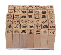 HOMSFOU 42 Pezzi Timbro del partito degli animali francobolli per Imbottitura per calze di Natale timbri per scrapbooking Francobolli fai -da -te timbri di giornale