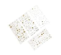 HOMSFOU 4fogli Adesivi per Album Fai da Te Stickers Decorativi per Agenda e Scrapbook Etichette DIY Carine per Diario e Progetti Creativi Decorativo Senza Residui