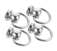 HOMSFOU 4pezzi Rivetti in Metallo per Pelle Anelli per Borse Kit Rivetti per Pelle Palline per Borse Fibbie in Metallo Borchie Chiodi Bottoni Vite e Vite per Realizzazione e Decorazioni in
