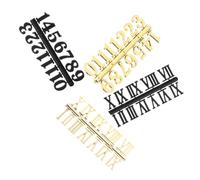 HOMSFOU 4sets Numeri di Ricambio per Orologi da Parete Fai da Te in Plastica Kit di Numeri per Orologi Romani e Arabi Accessori di Facile Lettura