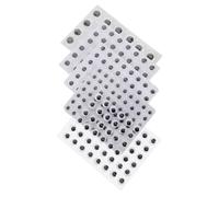 HOMSFOU 5 Fogli di Accessori per Occhi Fatti A Mano Occhi Mobili per Giocattoli Autoadesivi Realistici per Giocattoli