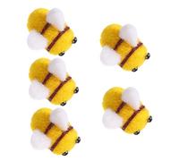 HOMSFOU 5 Pezzi Api Lana per Decorazioni Fai da Te Accessori per Costumi Decorazioni per Abbigliamento e Feste per Camerette e Regali Creativi