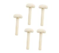 HOMSFOU 5 Pezzi Rulli Legno per Stampa con Manico Ergonomico Strumenti Resistenti per Sfregamento Inchiostro su Carta Attrezzi per Incisione e Artigianato