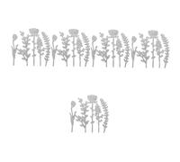 HOMSFOU 5 Pezzi Strumento di Goffratura dello Stampaggio dei Ritagli Fabbricazione Muore Cutter Carta Morire Taglio Scrapbook Fustellati Silver Acciaio Carbonio