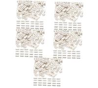 HOMSFOU 5 Set Etichetta Del Mese Per Fabbricazione Fascini Della Collana Della Lega Pendenti Di Dodici Mesi Collana Decorativa Pendente Ciondoli Ciondoli Silver 50 Pezzi*5