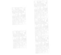 HOMSFOU 5 Set Modello di Pittura Stampini Artistici per La Pittura Spray Numero Materiale Forniture per Riviste d'Arte Stencil di Disegno L'animale Domestico 12 Pezzi * 5