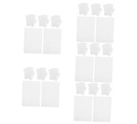 HOMSFOU 5 Set Pellicola Protettiva Contro La Polvere Film Diamante Disegno Carta Sostituibile Coperchio di Protezione Forniture di Immagini di Diamanti Pratico Adesivo Bianca 50 Fogli*5