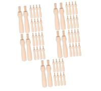 HOMSFOU 5 Set Strumento per Strumenti Ad Ago per Infeltrire Manico in Legno Dell'ago del Punzone Maniglie degli Strumenti di Infeltrimento Manici per Punzone Ago di Legno 15 Pezzi * 5