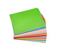 HOMSFOU 50 pezzi Carta Colorata per Origami e DIY Mix Colori Carta per Scuola Artigianato Manuale Creativo