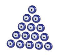 HOMSFOU 50 pezzi Ciondoli Occhio Turco Resistente Pendenti Fatti Mano per Gioielli e Decorazioni DIY Design Occhio Del Diavolo Colori Vivaci e Anticorrosione