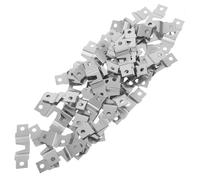 HOMSFOU 50 Pezzi Ganci Del Telaio Appendiabiti Ganci Da Parete Per Quadri Immagine Hardware Sospeso Hardware Sospeso Con Cornice Per Immagini Gancio Fotografico Silver