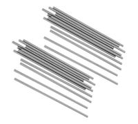 HOMSFOU 50 Pezzi Steel Blocking Pins for Crochet Knitting Boards Polished Metal Rods Versatile Fit Easy Installation Yarn Protection