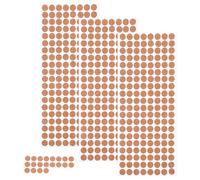 HOMSFOU 500 Pezzi Cuscinetti Autoadesivi in Sughero Antiscivolo Protettivi per Mobili e Superfici Punti Isolanti Termici e Ammortizzanti per Cucina Tavoli e Uso Domestico