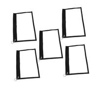 HOMSFOU 5pezzi Borsa Trasparente in Pvc Cerniera Astuccio Portapenne Piccolo da Pz Riutilizzabile per Cancelleria Articoli Essenziali da Viaggio e Materiale Scolastico