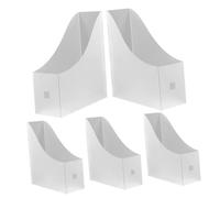 HOMSFOU 5pezzi Organizer Per Documenti in Plastica Scaffale Da Ufficio Scatola Per Schedari Organizer Per Aule Per Portadocumenti Scatola Portaoggetti